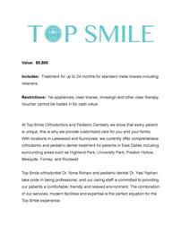 Top Smile Braces Package 202//261